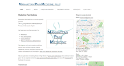 Desktop Screenshot of manhattanpainmedicine.com